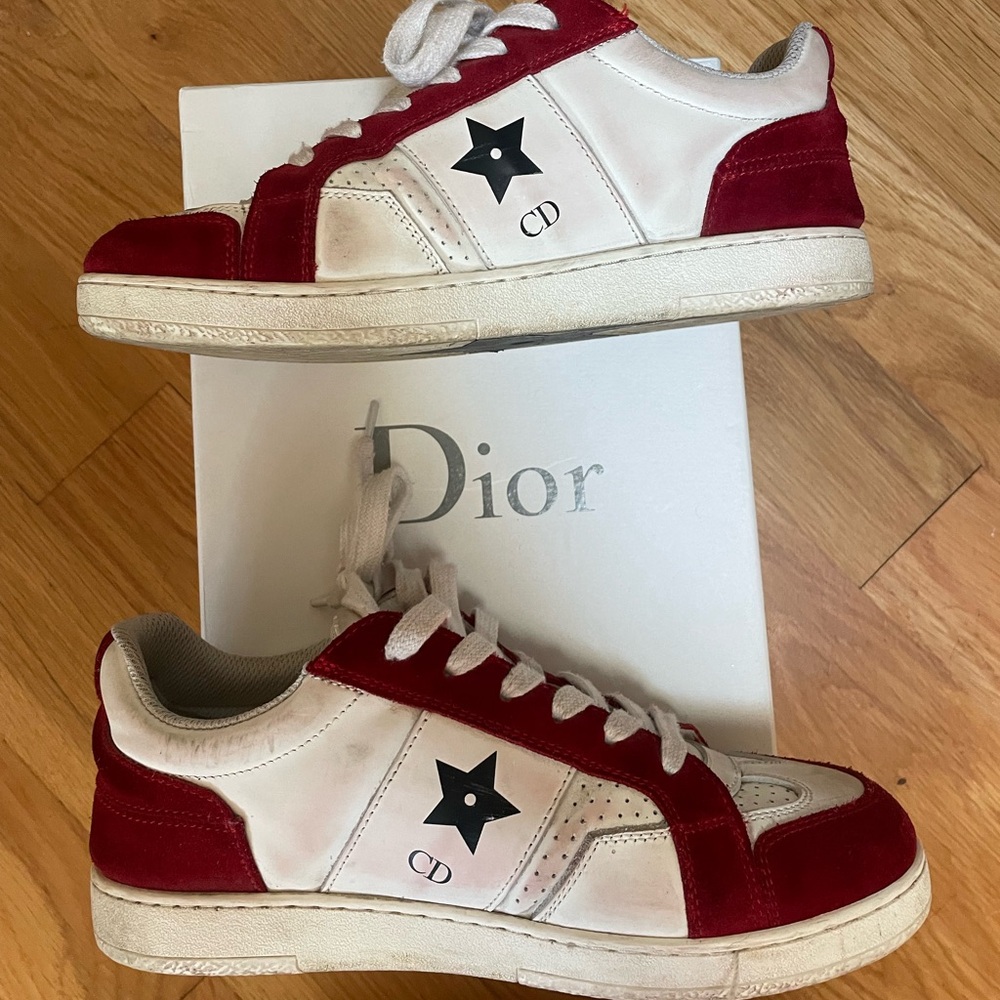 Genuine leather CD sneakers